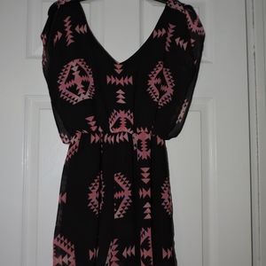 Forever 21 Pink and Black Romper